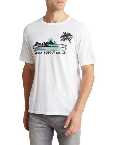 Hurley Everyday Horizon Crewneck T-shirt - White