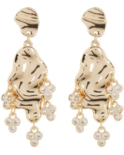 Frasier Sterling Florence Frenzy Cz Drop Earrings - Metallic