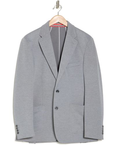 Lucky Brand Mélange Knit Sport Coat - Gray