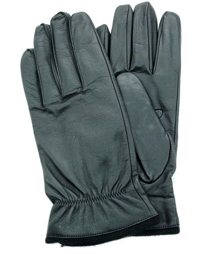 Portolano Tech Leather Gloves - Gray