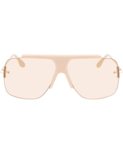 Victoria Beckham 64mm Gradient Oversize Aviator Sunglasses - Pink
