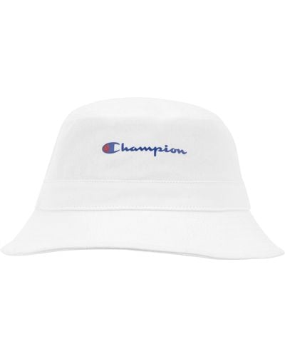 Champion Script Logo Bucket Hat - White