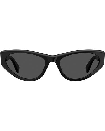 Moschino 56mm Cat Eye Sunglasses - Black