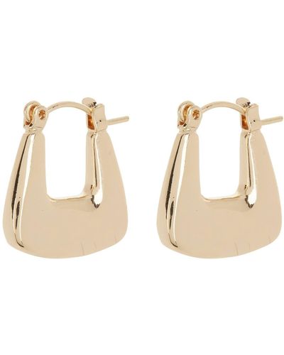 Frasier Sterling Petite Modern Hoop Earrings - Metallic