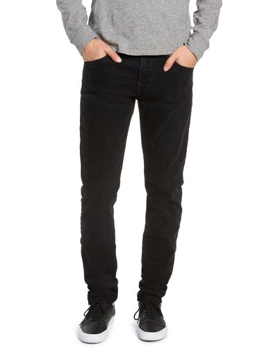 AG Jeans Dylan Skinny Fit Corduroy Pants - Black