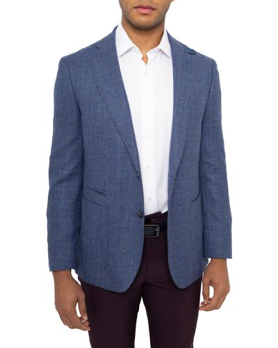 PINOPORTE Two-button Soft Shoulder Sports Jacket - Blue