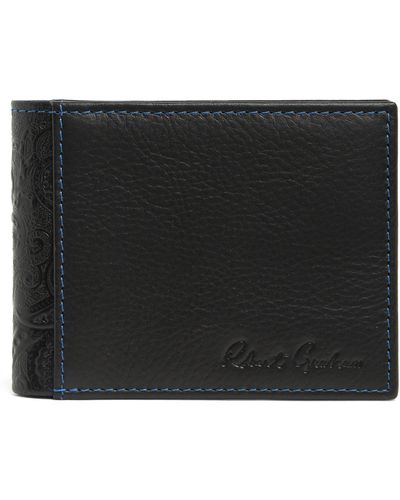 Robert Graham Austin Embossed Leather Wallet - Black