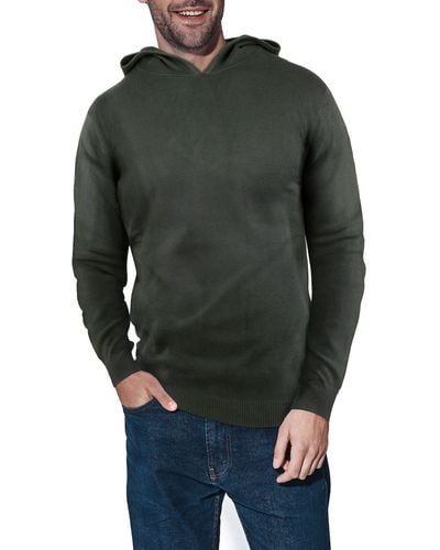 Xray Jeans Core Knit Pullover Hoodie - Green