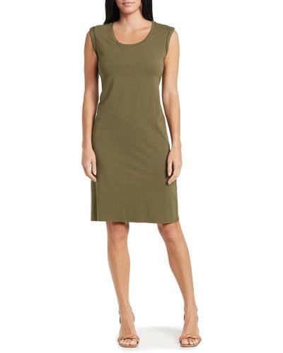 Tahari Easy Sleeveless Dress - Green