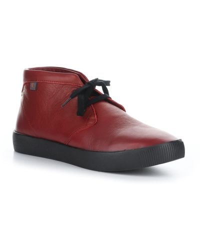 Softinos London Fly Leather Sial Bootie - Red