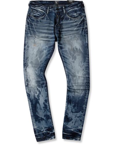 PRPS Bandanna Distressed Super Skinny Jeans - Blue