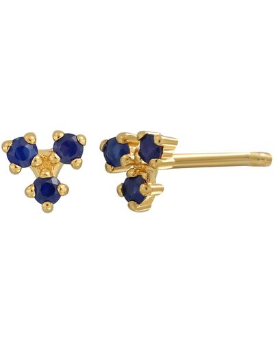 Bony Levy 18k Gold Gemstone Stud Earrings - Multicolor