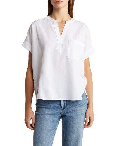 Madewell Philly Shirttail Top - White