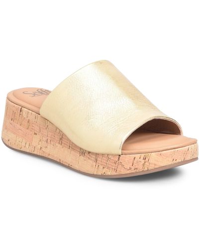 Söfft Fawn Platform Sandal - Natural
