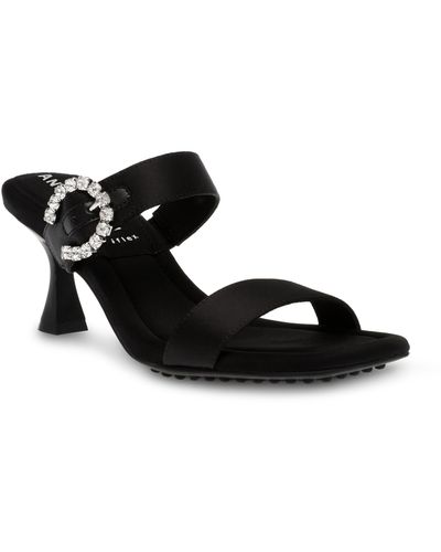 Anne Klein Josie Embellished Sandal - Black