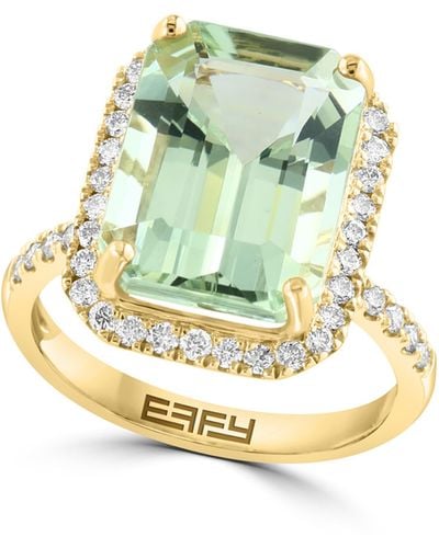 Effy Green Amethyst & Diamond Ring - Metallic