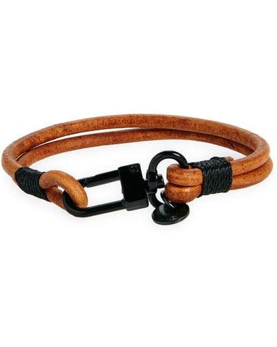 Caputo & Co. Craftman Leather Bracelet - Brown