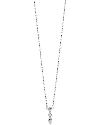 Bony Levy 18k White Gold Gatsby Diamond Pendant Necklace