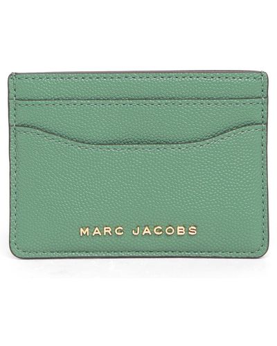 Marc Jacobs Pebbled Leather Card Case - Green
