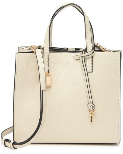 Marc Jacobs Grind Mini Leather Tote - Natural