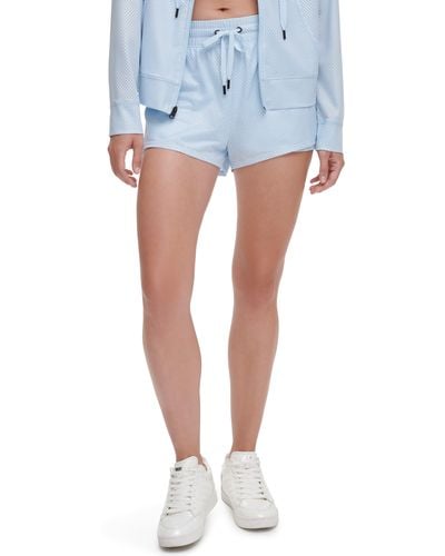 DKNY Chintz Honeycomb Mesh Shorts - Blue