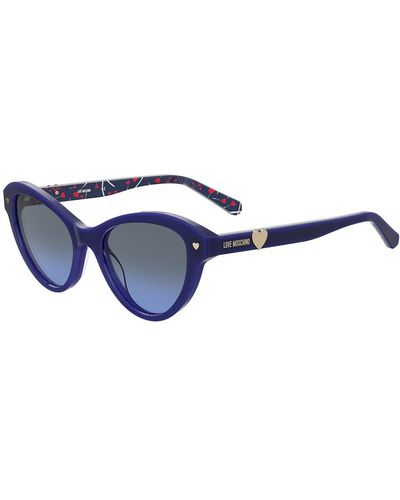 Moschino 52mm Cat Eye Sunglasses - Blue