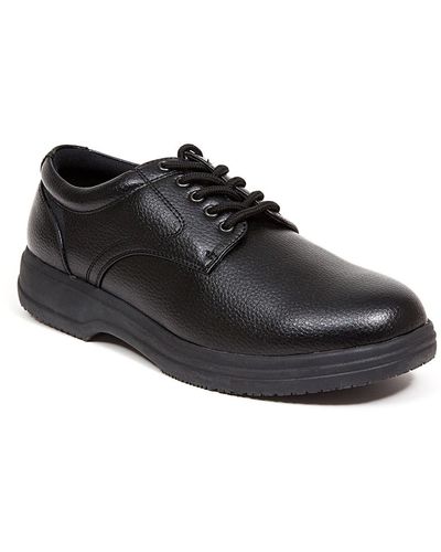 Deer Stags Service Faux Leather Derby - Black