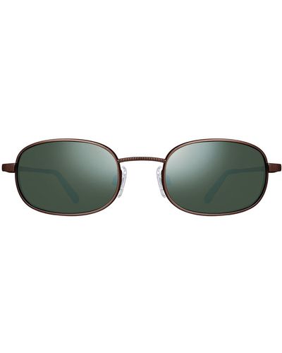 Revo Cobra 52mm Oval Sunglasses - Green