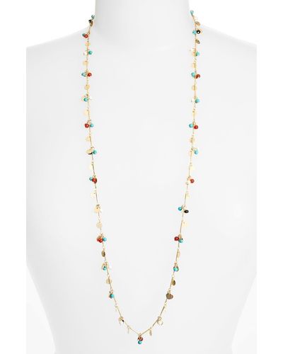 Lonna & Lilly Long Embellished Necklace - White