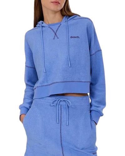 Bench French Terry Crop Hoodie - Blue