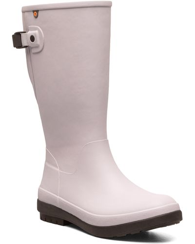Bogs Amanda Ii Tall Waterproof Adjustable Calf Rain Boot - White