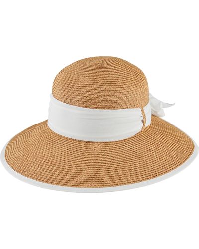 San Diego Hat Brunch Date Ribbon Hat - White