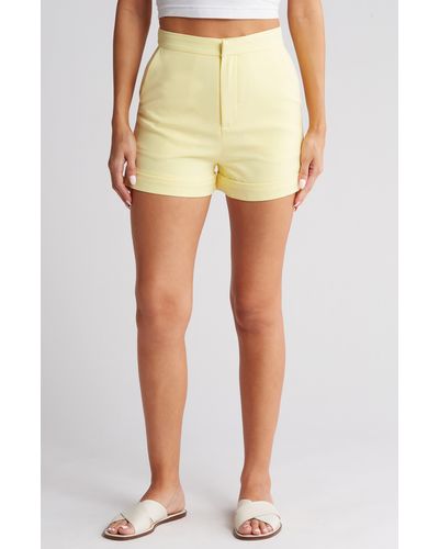 Vici Collection Standards Shorts - Yellow