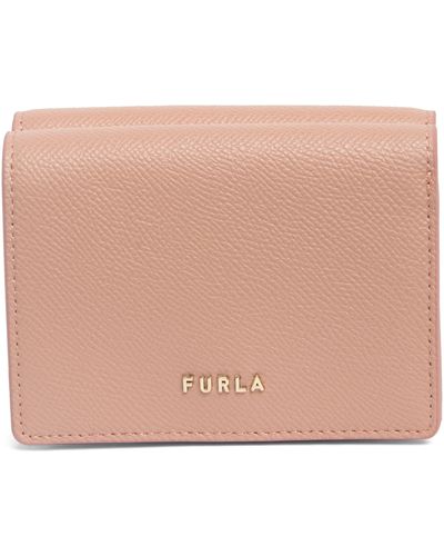 Furla Classic Leather Tri-fold Wallet In Moonstone At Nordstrom Rack - Multicolor