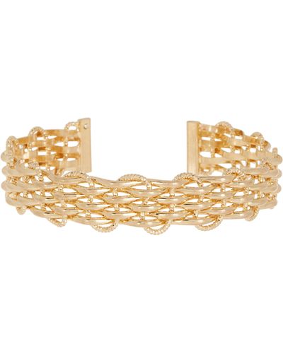 Melrose and Market Lattice Chain Cuff Bracelet - Metallic