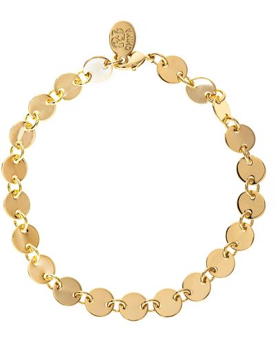 Rivka Friedman 18k Gold Plated Disc Bracelet - Metallic