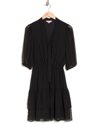 Nanette Lepore Medeline Clip Jacquard Dress - Black