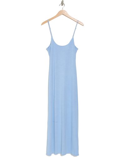 Velvet Torch Slip Dress - Blue