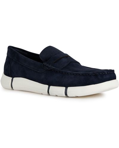 Geox Adacter Penny Loafer - Blue