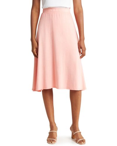 Go Couture Hi-low A-line Skirt - Pink