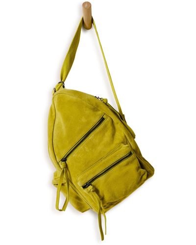 Free People Oxford Suede Sling Bag - Yellow