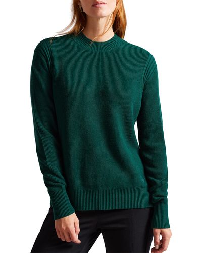 Ted Baker Rashell Crewneck Sweater - Green