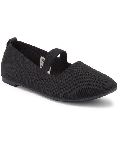 Danskin Shine Mary Jane Flat - Black