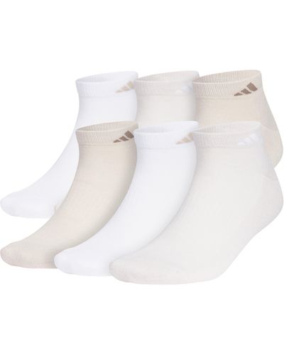 adidas Assorted 3-pack Cushioned Low Cut Socks - White
