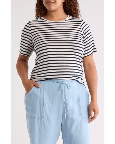 Vero Moda Cholly Stripe T-shirt - Blue