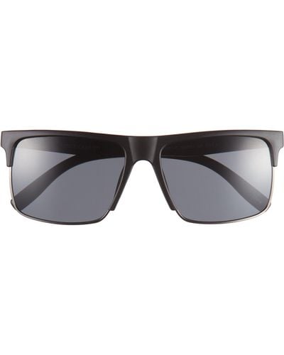 Vince Camuto Square Half Frame Sunglasses - Black