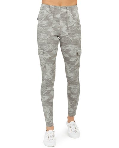 Spanx Stretch Twill Ankle Cargo Pants - Gray