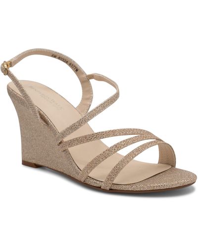 Touch Ups Phyllis Shimmer Wedge Sandal - Natural