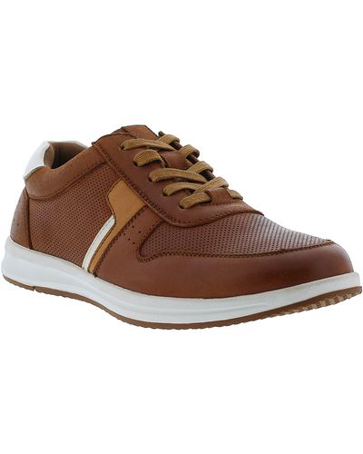 English Laundry Brady Perforated Sneaker - Brown