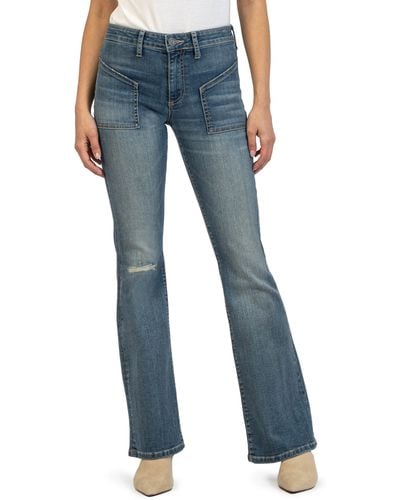 Kut From The Kloth Ana Flare Jeans - Blue